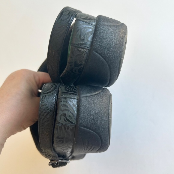 Dansko Black Grey Leather Clogs Sandals size EUR 40, US 9.5 - Picture 10 of 12